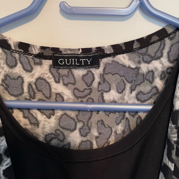 Grey Leopard Print Mini Dress - Picture 4 of 4